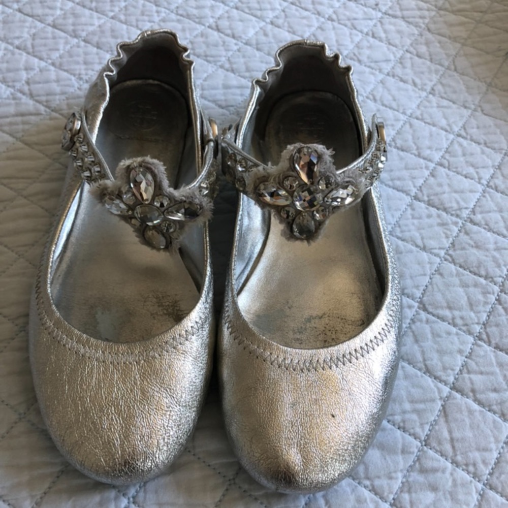 Tory Burch Minnie Embellished Ballet Flat 7.5